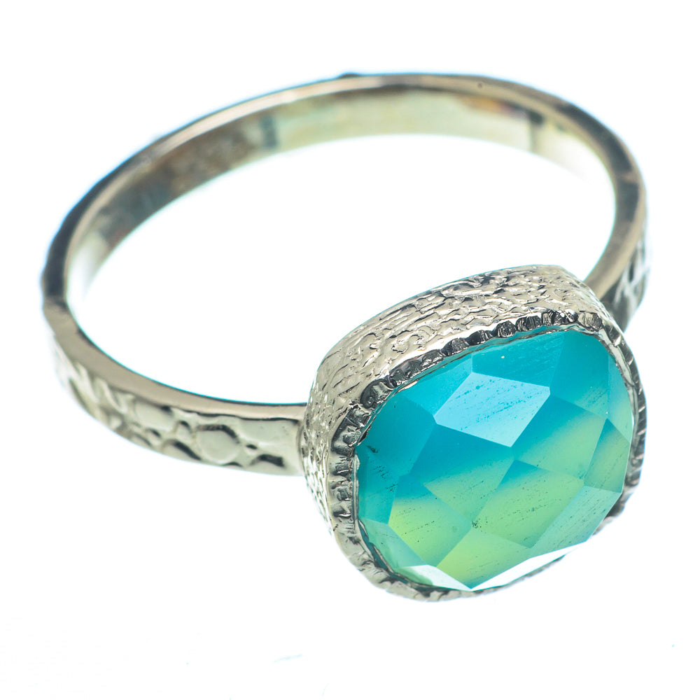 Aqua Chalcedony Rings handcrafted by Ana Silver Co - RING63116