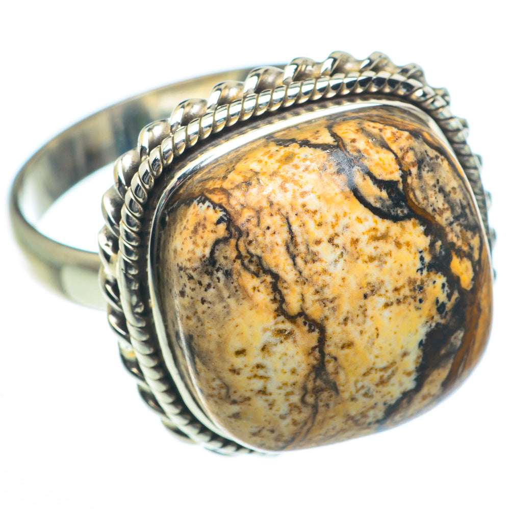 Picture Jasper Rings handcrafted by Ana Silver Co - RING63121
