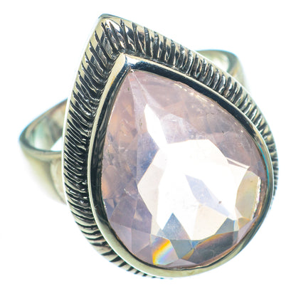 Rose Quartz Rings handcrafted by Ana Silver Co - RING63124