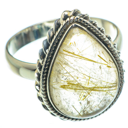Rutilated Quartz Rings handcrafted by Ana Silver Co - RING63131