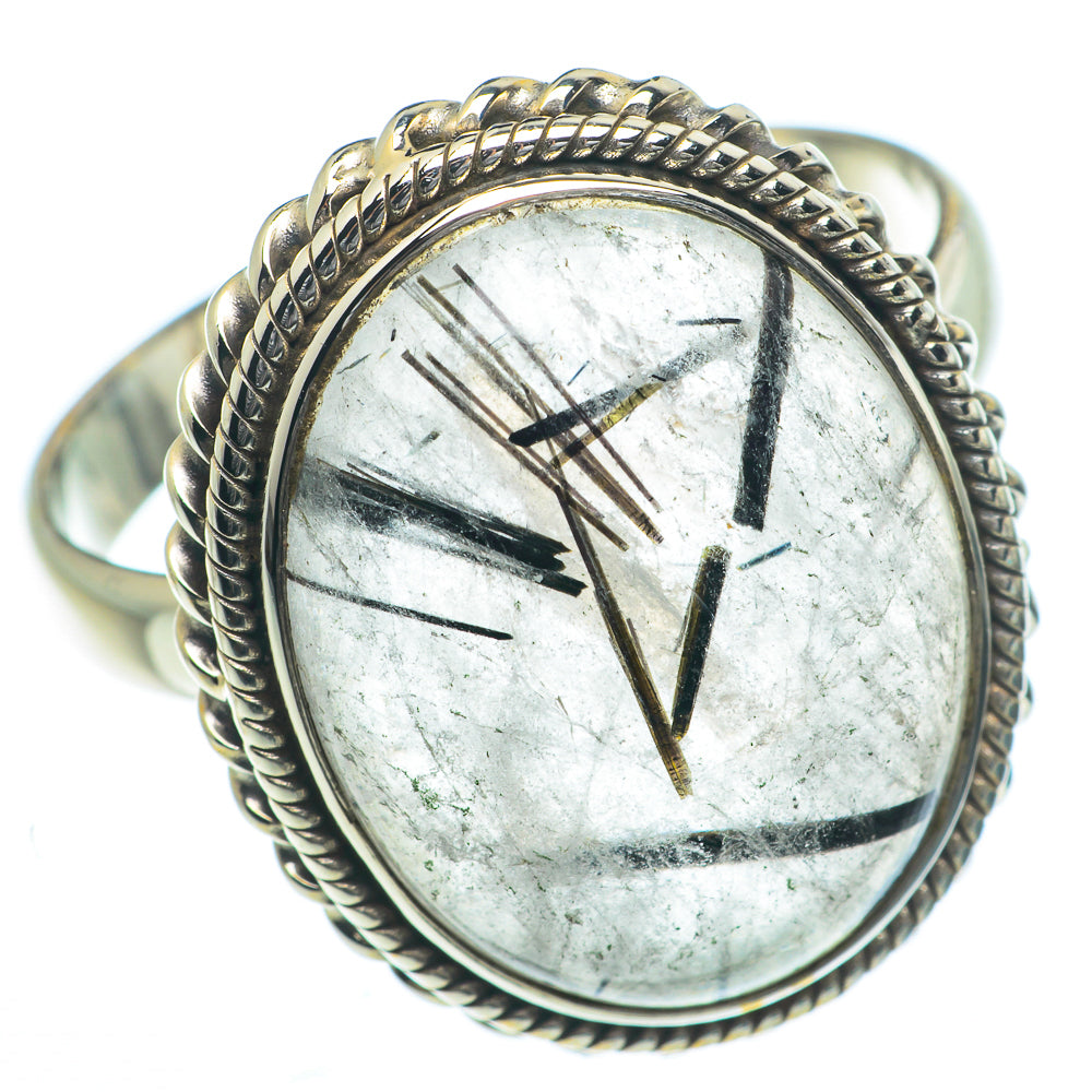 Tourmalinated Quartz Rings handcrafted by Ana Silver Co - RING63132