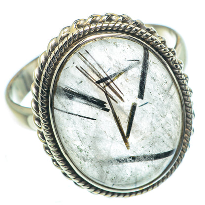 Tourmalinated Quartz Rings handcrafted by Ana Silver Co - RING63132