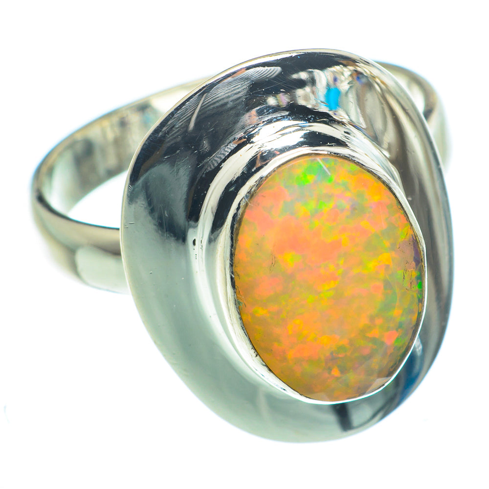 Ethiopian Opal Rings handcrafted by Ana Silver Co - RING63139
