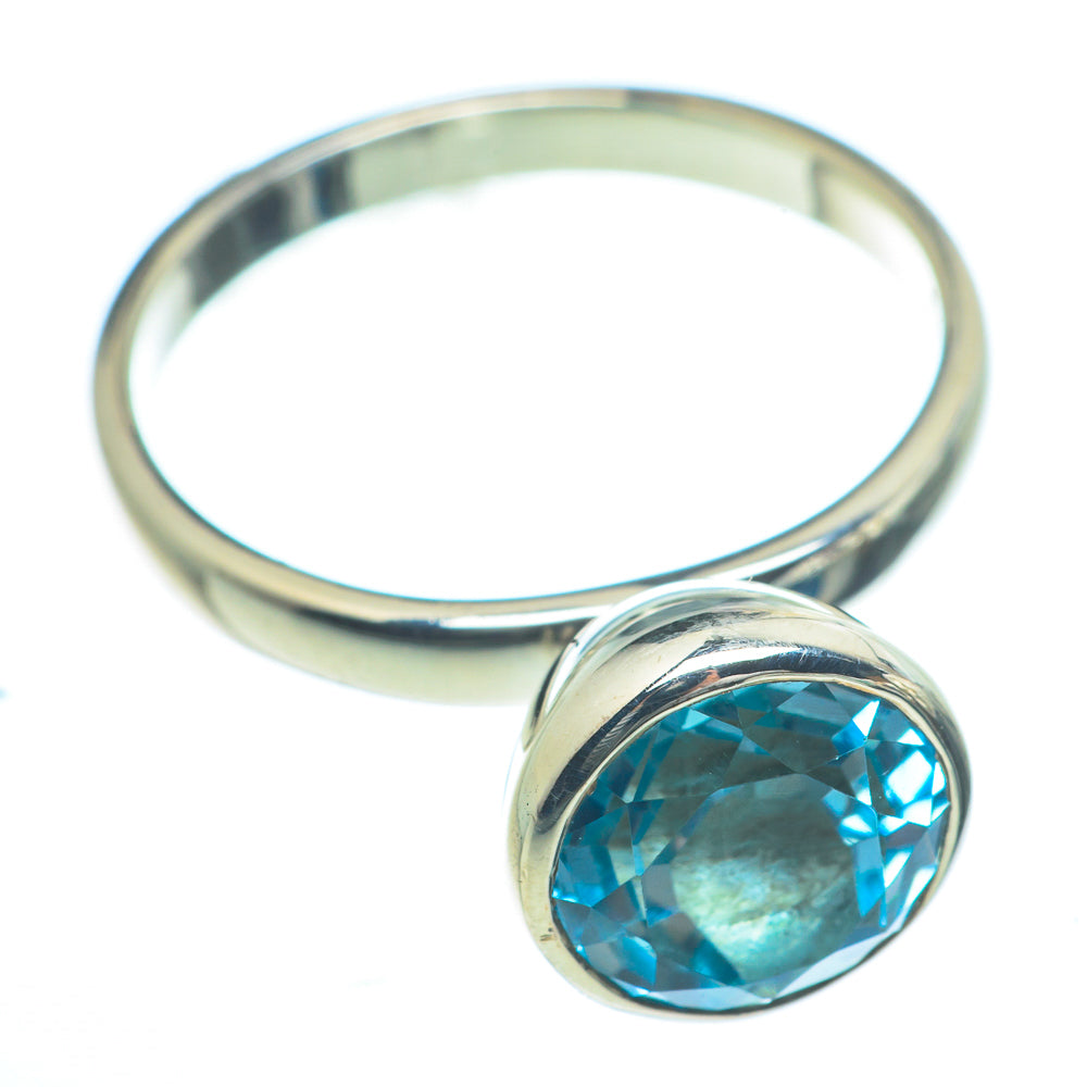 Blue Topaz Rings handcrafted by Ana Silver Co - RING63144
