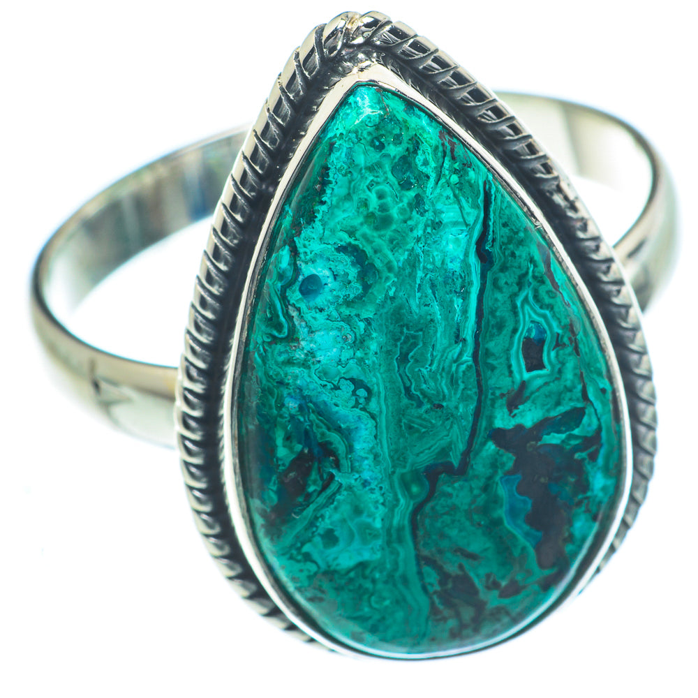 Chrysocolla Rings handcrafted by Ana Silver Co - RING63147