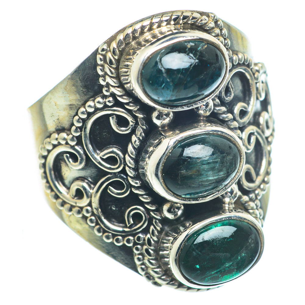 Green Tourmaline Rings handcrafted by Ana Silver Co - RING63169