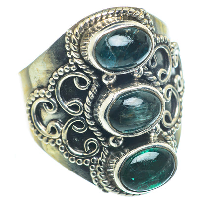 Green Tourmaline Rings handcrafted by Ana Silver Co - RING63169