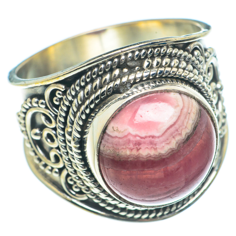 Rhodochrosite Rings handcrafted by Ana Silver Co - RING63180
