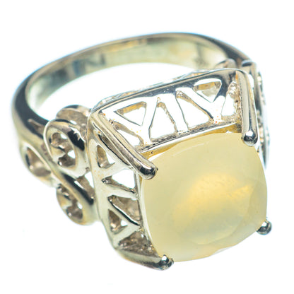 Rainbow Moonstone Rings handcrafted by Ana Silver Co - RING63189