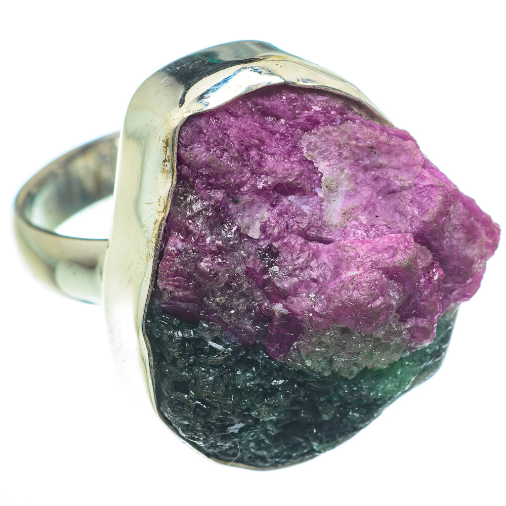 Ruby Zoisite Rings handcrafted by Ana Silver Co - RING63192