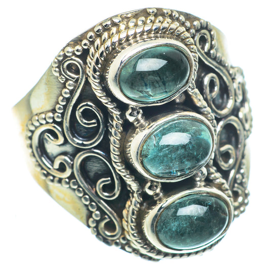 Blue Tourmaline Rings handcrafted by Ana Silver Co - RING63197