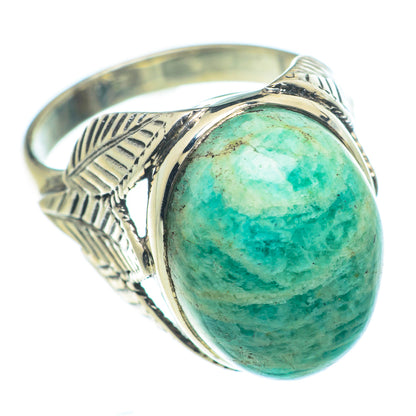Peruvian Amazonite Rings handcrafted by Ana Silver Co - RING63202