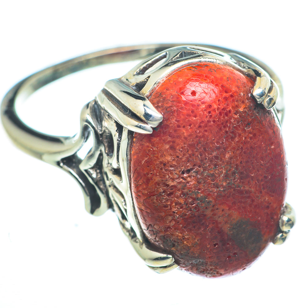 Sponge Coral Rings handcrafted by Ana Silver Co - RING63205