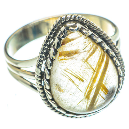 Rutilated Quartz Rings handcrafted by Ana Silver Co - RING63213