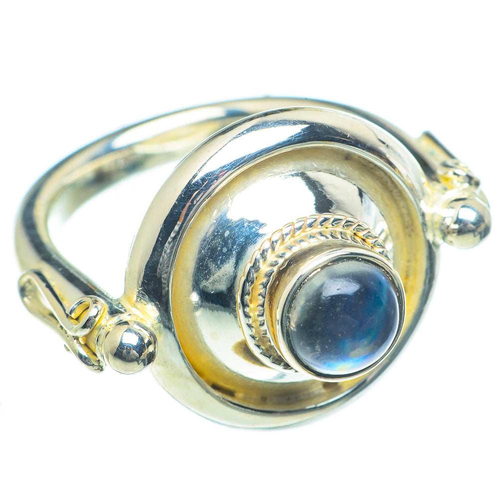 Rainbow Moonstone Rings handcrafted by Ana Silver Co - RING63216