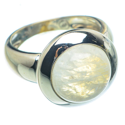 Rainbow Moonstone Rings handcrafted by Ana Silver Co - RING63217
