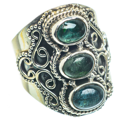 Green Tourmaline Rings handcrafted by Ana Silver Co - RING63223
