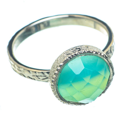 Aqua Chalcedony Rings handcrafted by Ana Silver Co - RING63225