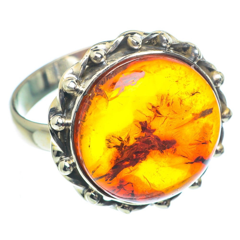 Baltic Amber Rings handcrafted by Ana Silver Co - RING63230