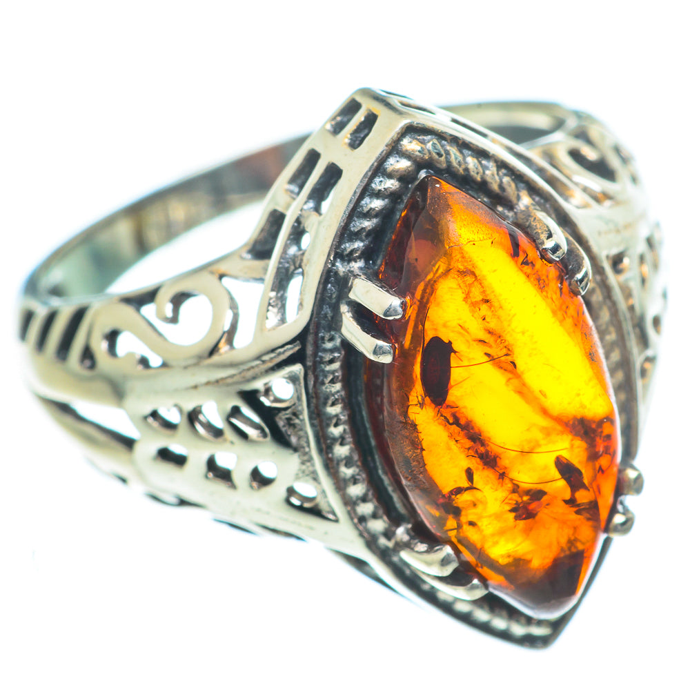 Baltic Amber Rings handcrafted by Ana Silver Co - RING63231