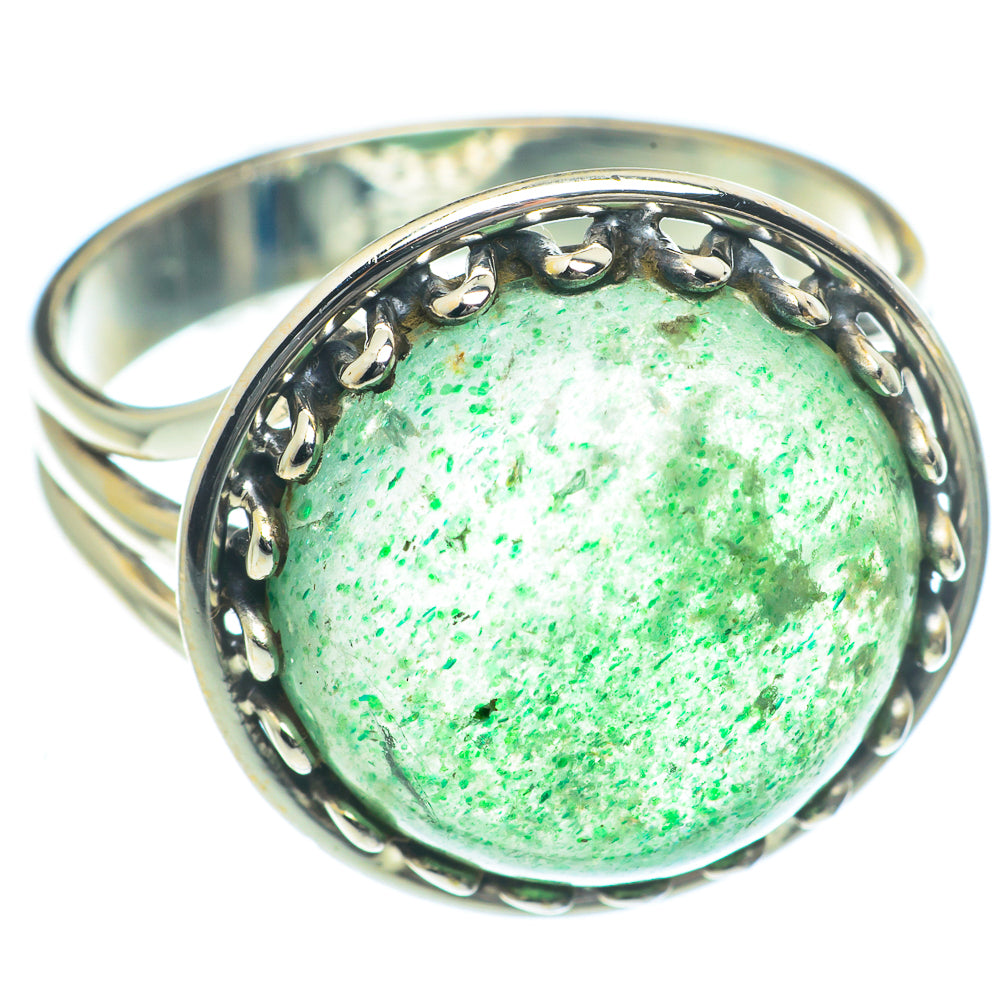 Green Aventurine Rings handcrafted by Ana Silver Co - RING63249