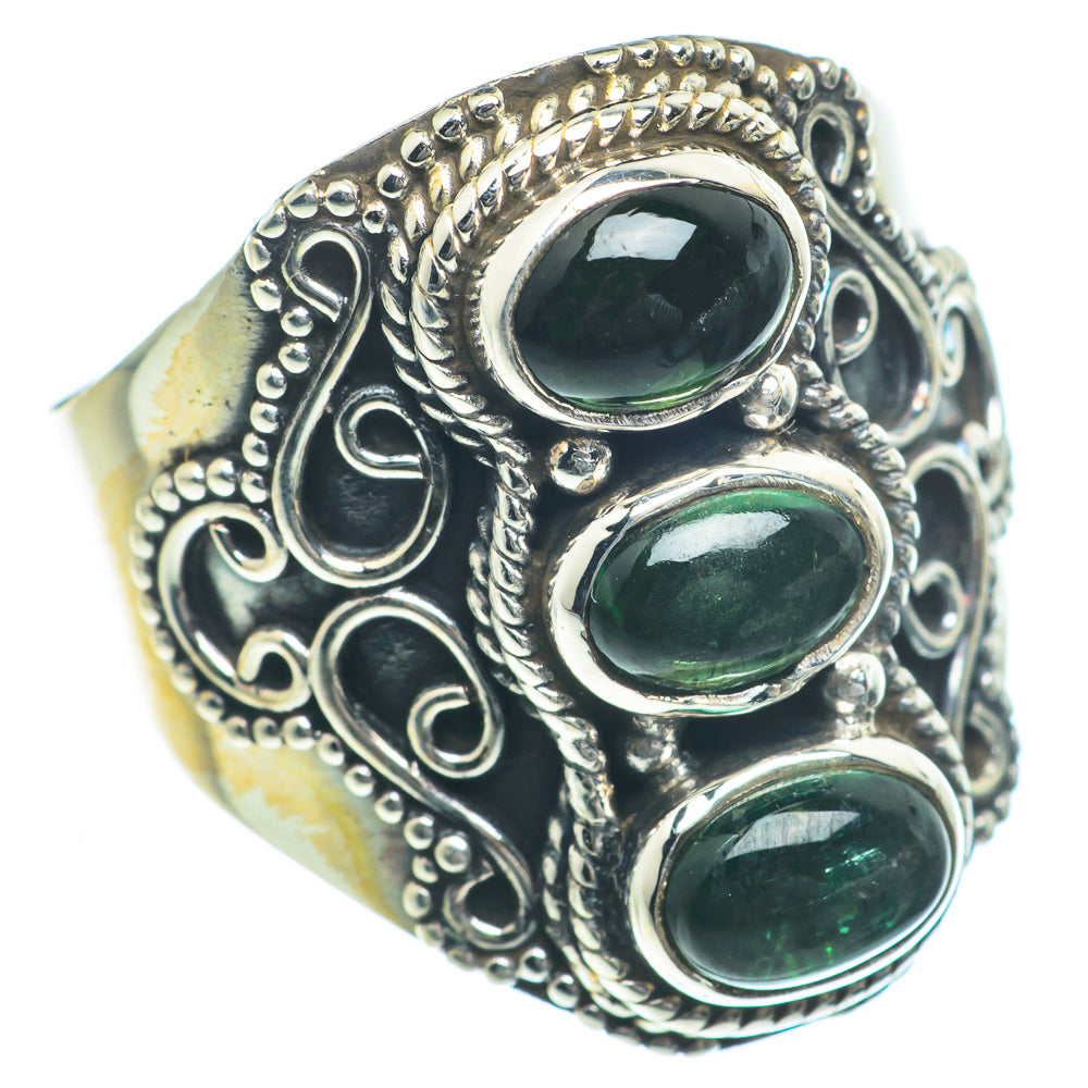 Green Tourmaline Rings handcrafted by Ana Silver Co - RING63250