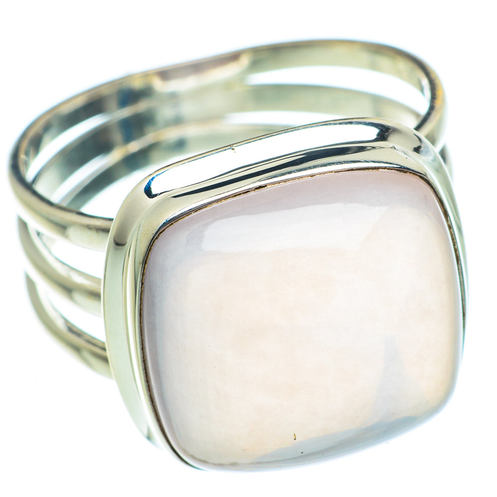 Rose Quartz Rings handcrafted by Ana Silver Co - RING63256