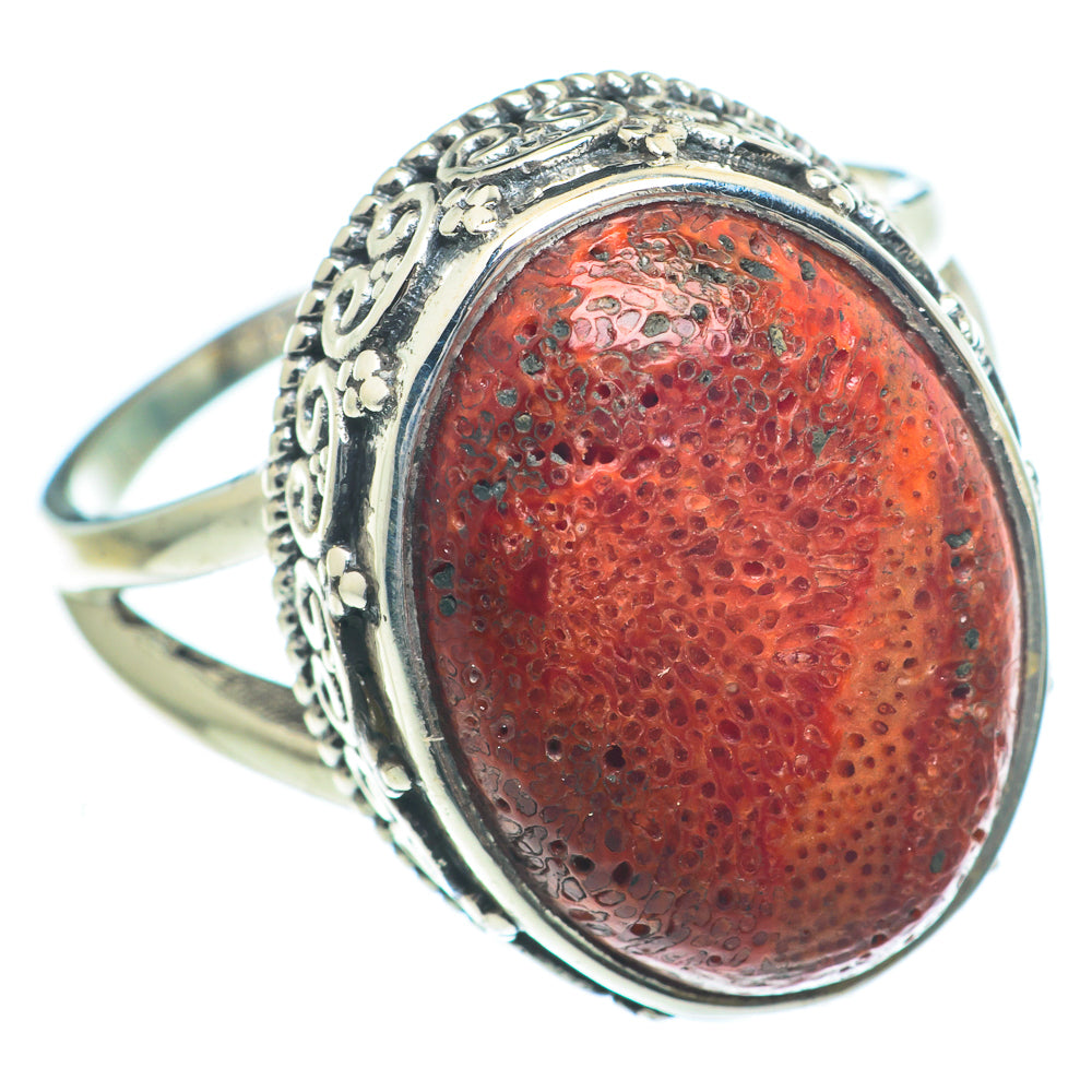 Sponge Coral Rings handcrafted by Ana Silver Co - RING63270