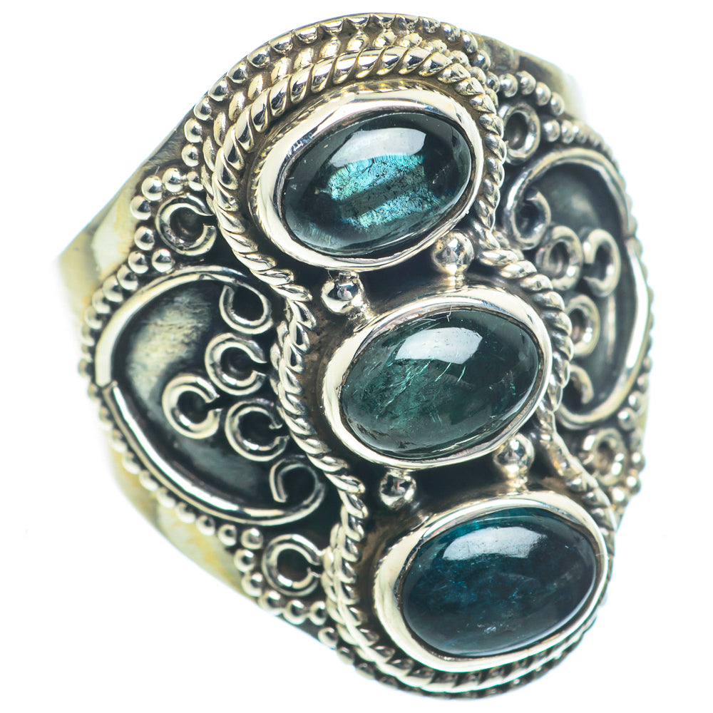 Green Tourmaline Rings handcrafted by Ana Silver Co - RING63278