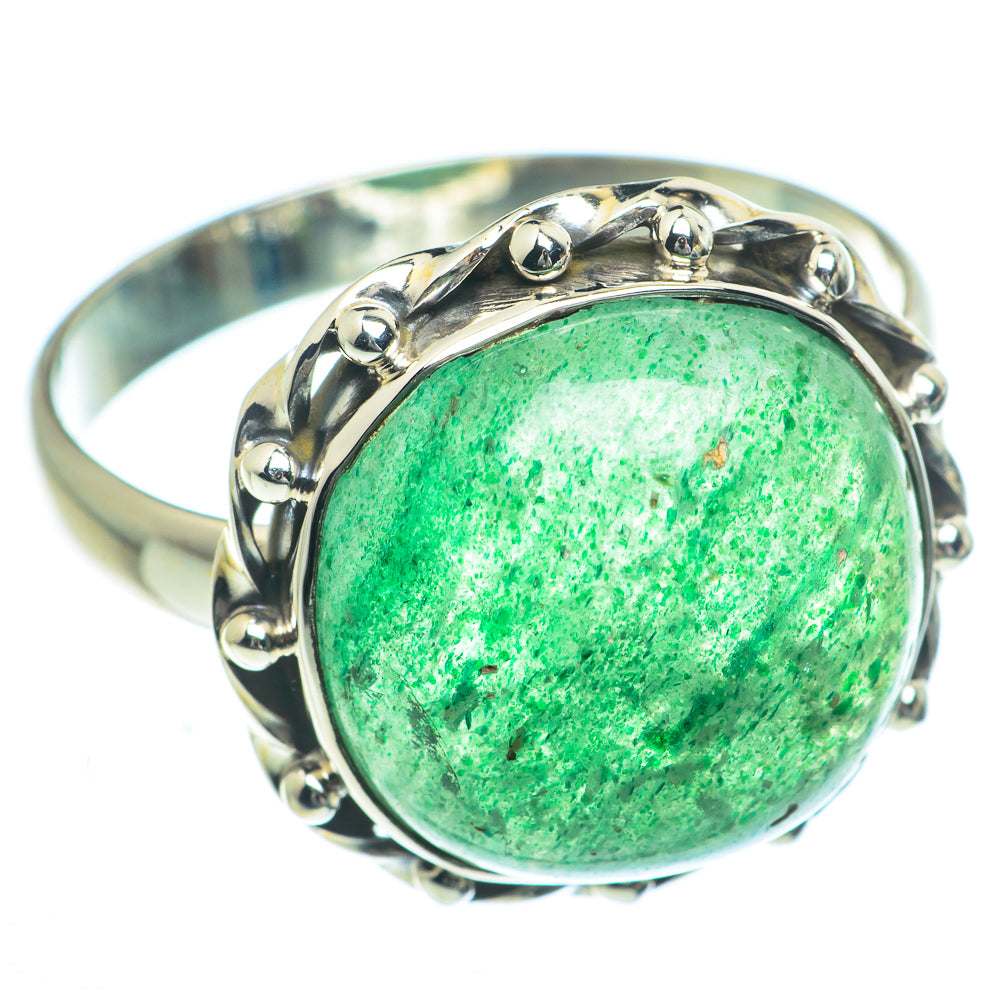 Green Aventurine Rings handcrafted by Ana Silver Co - RING63280