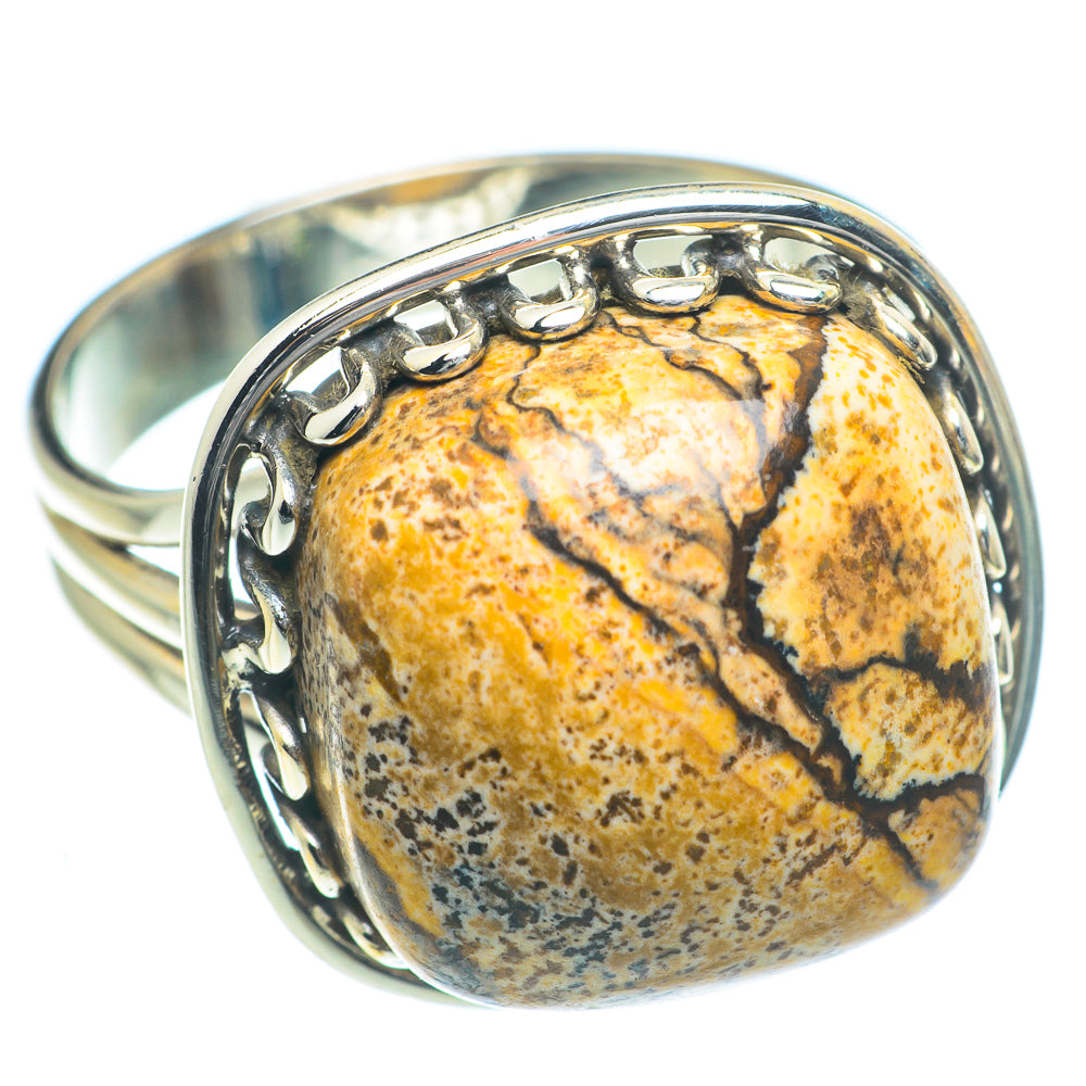 Picture Jasper Rings handcrafted by Ana Silver Co - RING63282