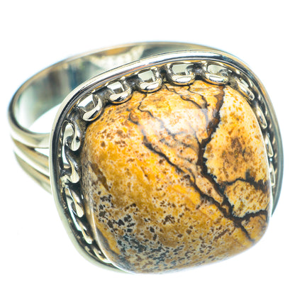 Picture Jasper Rings handcrafted by Ana Silver Co - RING63282
