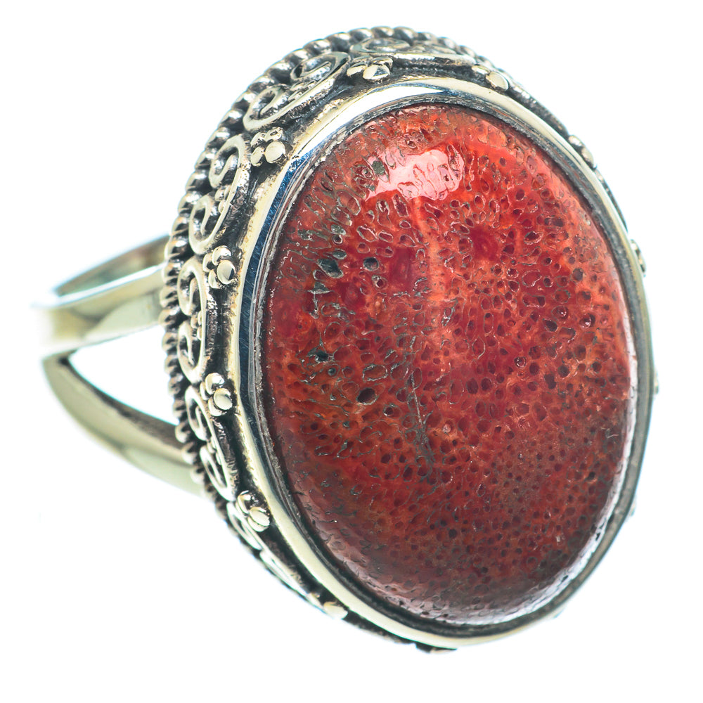 Sponge Coral Rings handcrafted by Ana Silver Co - RING63285