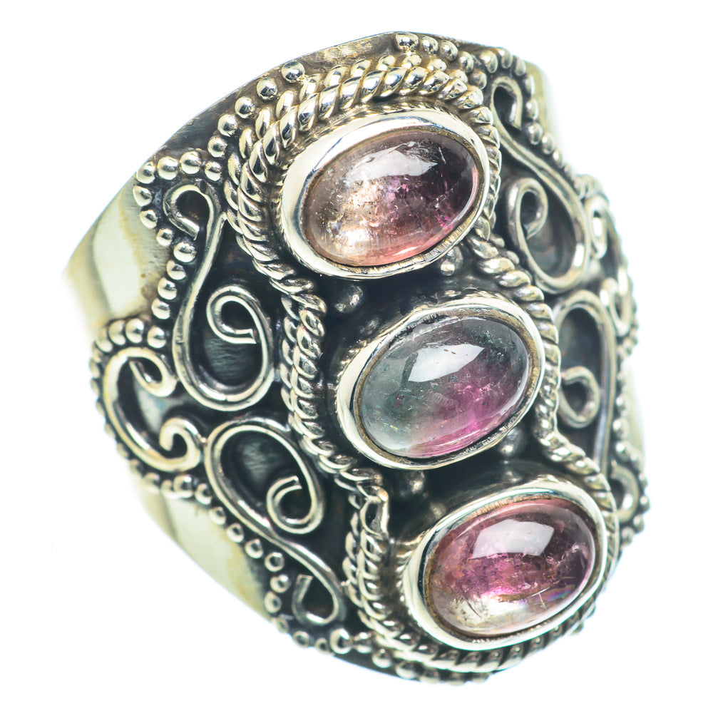 Pink Tourmaline Rings handcrafted by Ana Silver Co - RING63286
