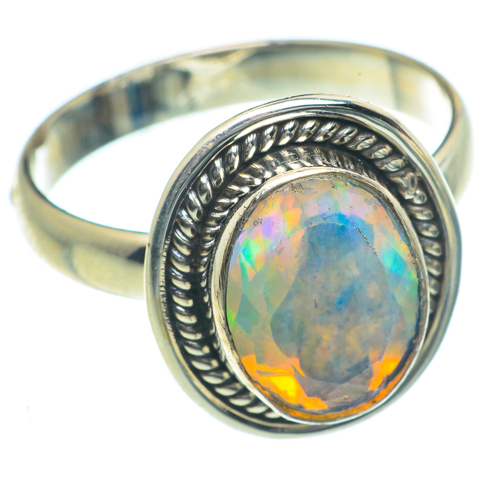 Ethiopian Opal Rings handcrafted by Ana Silver Co - RING63293