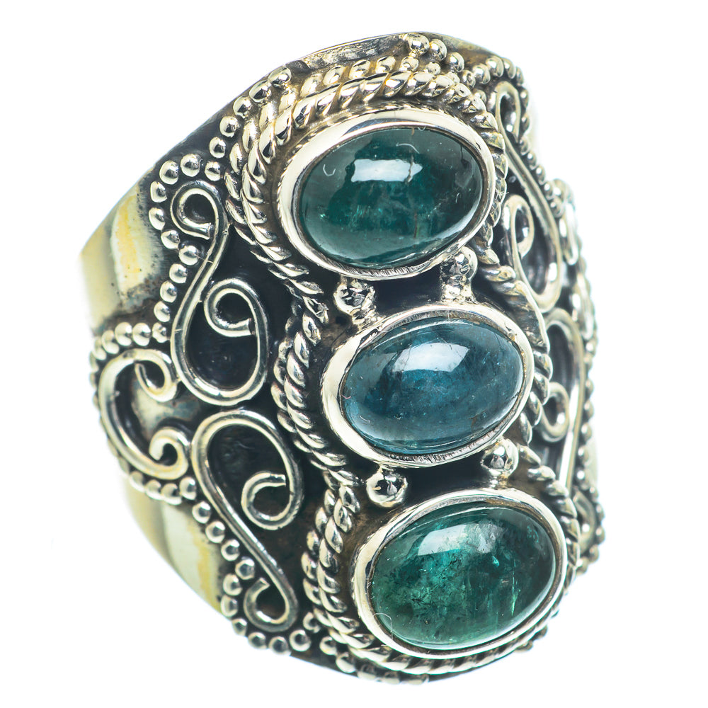 Green Tourmaline Rings handcrafted by Ana Silver Co - RING63294