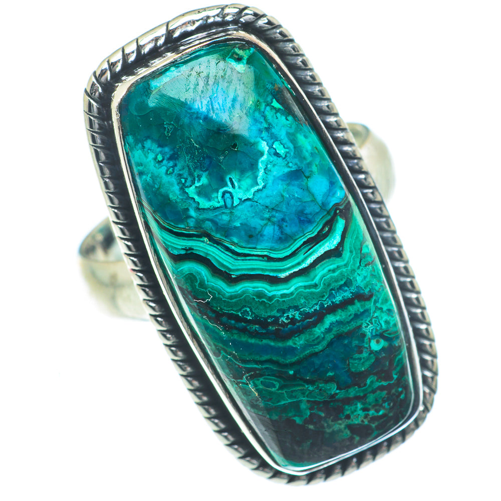 Chrysocolla Rings handcrafted by Ana Silver Co - RING63295