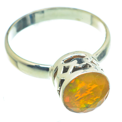 Ethiopian Opal Rings handcrafted by Ana Silver Co - RING63306
