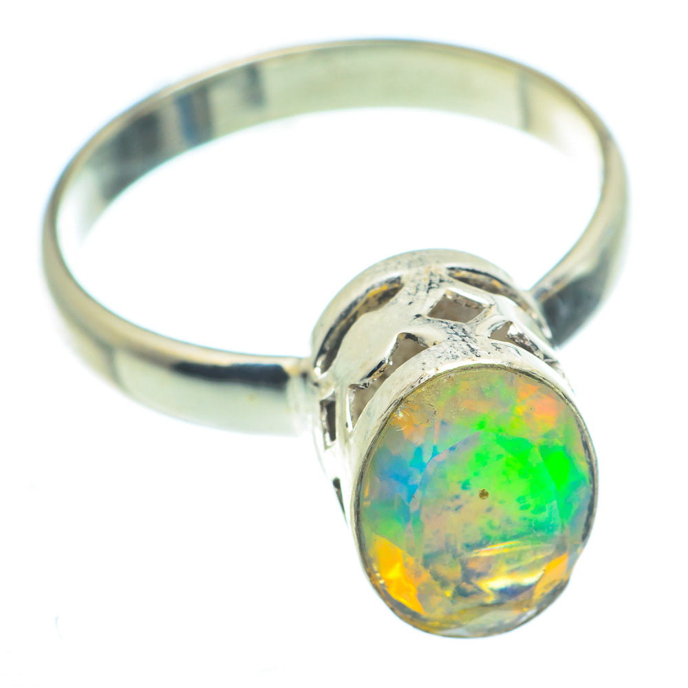 Ethiopian Opal Rings handcrafted by Ana Silver Co - RING63321