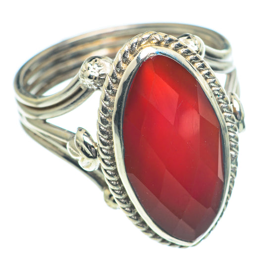 Red Onyx Rings handcrafted by Ana Silver Co - RING63334
