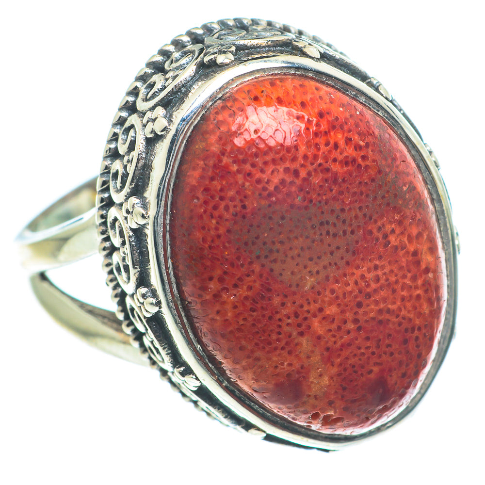 Sponge Coral Rings handcrafted by Ana Silver Co - RING63335