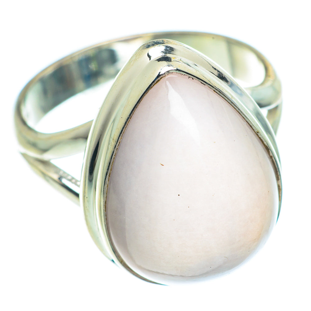 Rose Quartz Rings handcrafted by Ana Silver Co - RING63336