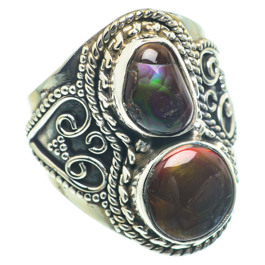 Mexican Fire Agate Rings handcrafted by Ana Silver Co - RING63343