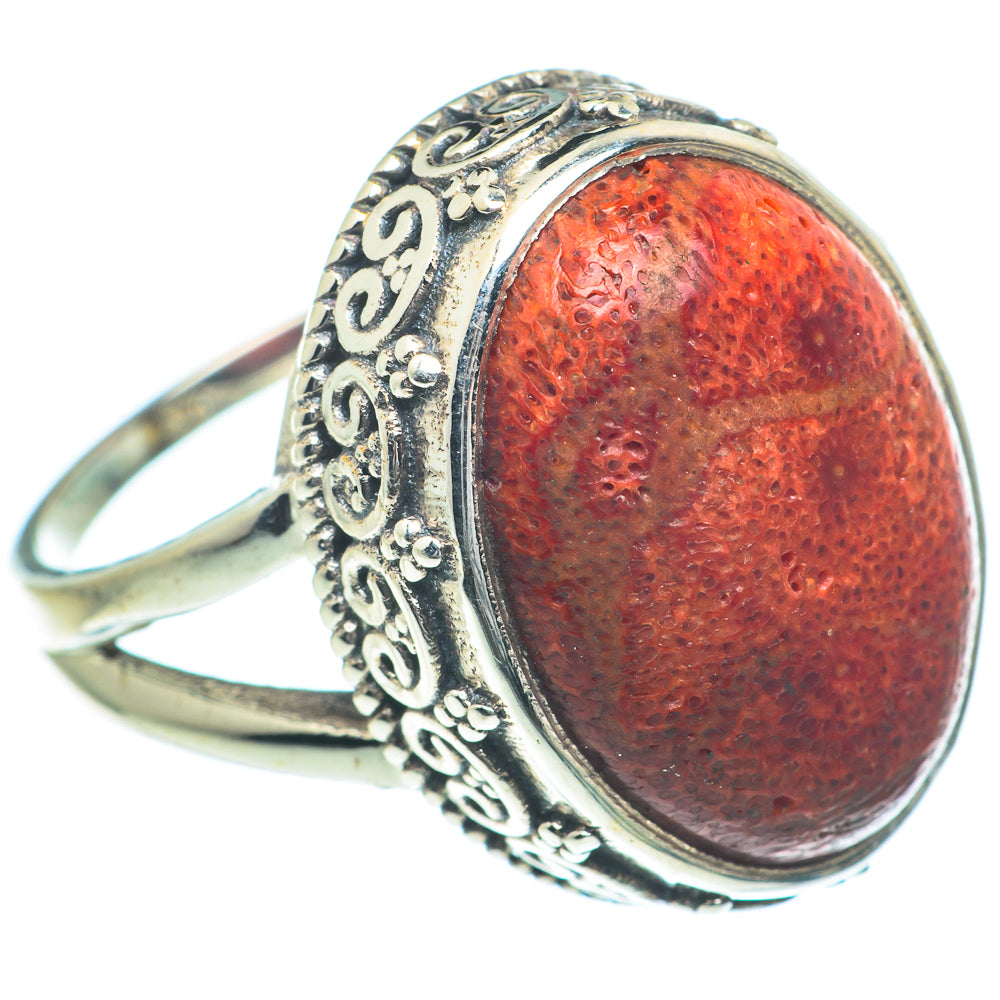 Sponge Coral Rings handcrafted by Ana Silver Co - RING63346