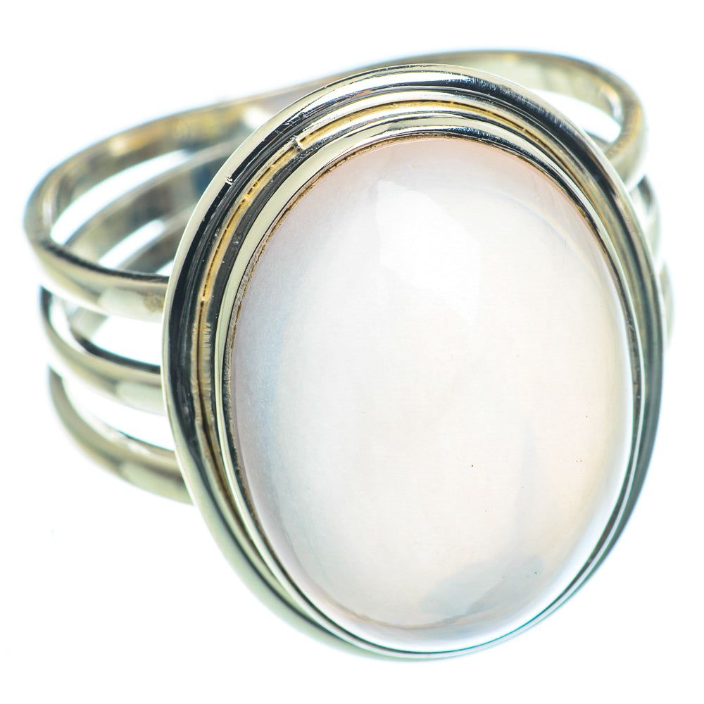 Rose Quartz Rings handcrafted by Ana Silver Co - RING63349