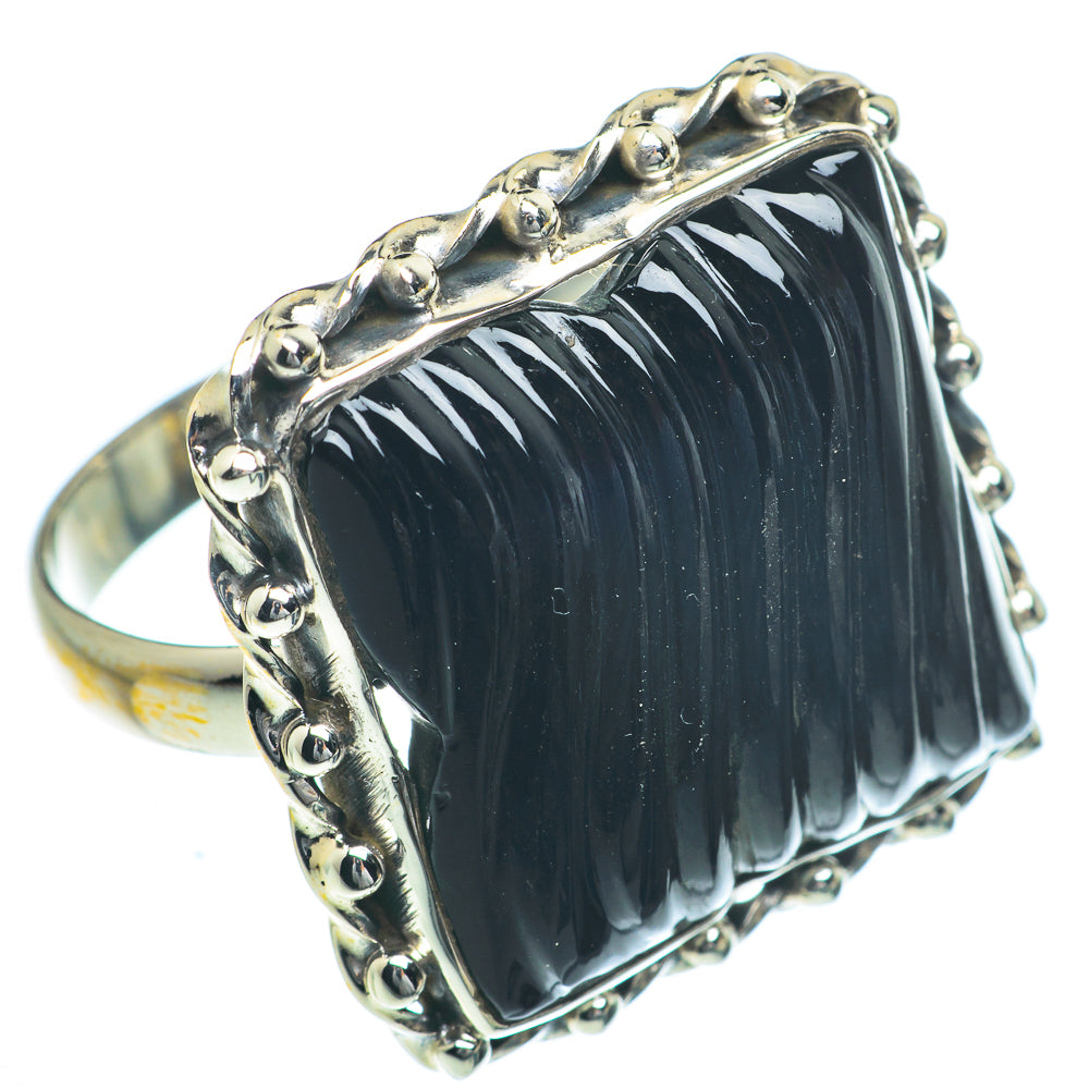 Black Onyx Rings handcrafted by Ana Silver Co - RING63353