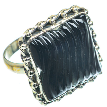 Black Onyx Rings handcrafted by Ana Silver Co - RING63353