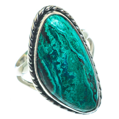 Chrysocolla Rings handcrafted by Ana Silver Co - RING63363