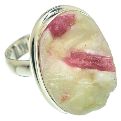 Pink Tourmaline In Quartz Rings handcrafted by Ana Silver Co - RING63370