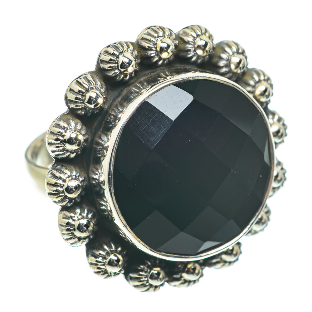 Black Onyx Rings handcrafted by Ana Silver Co - RING63377